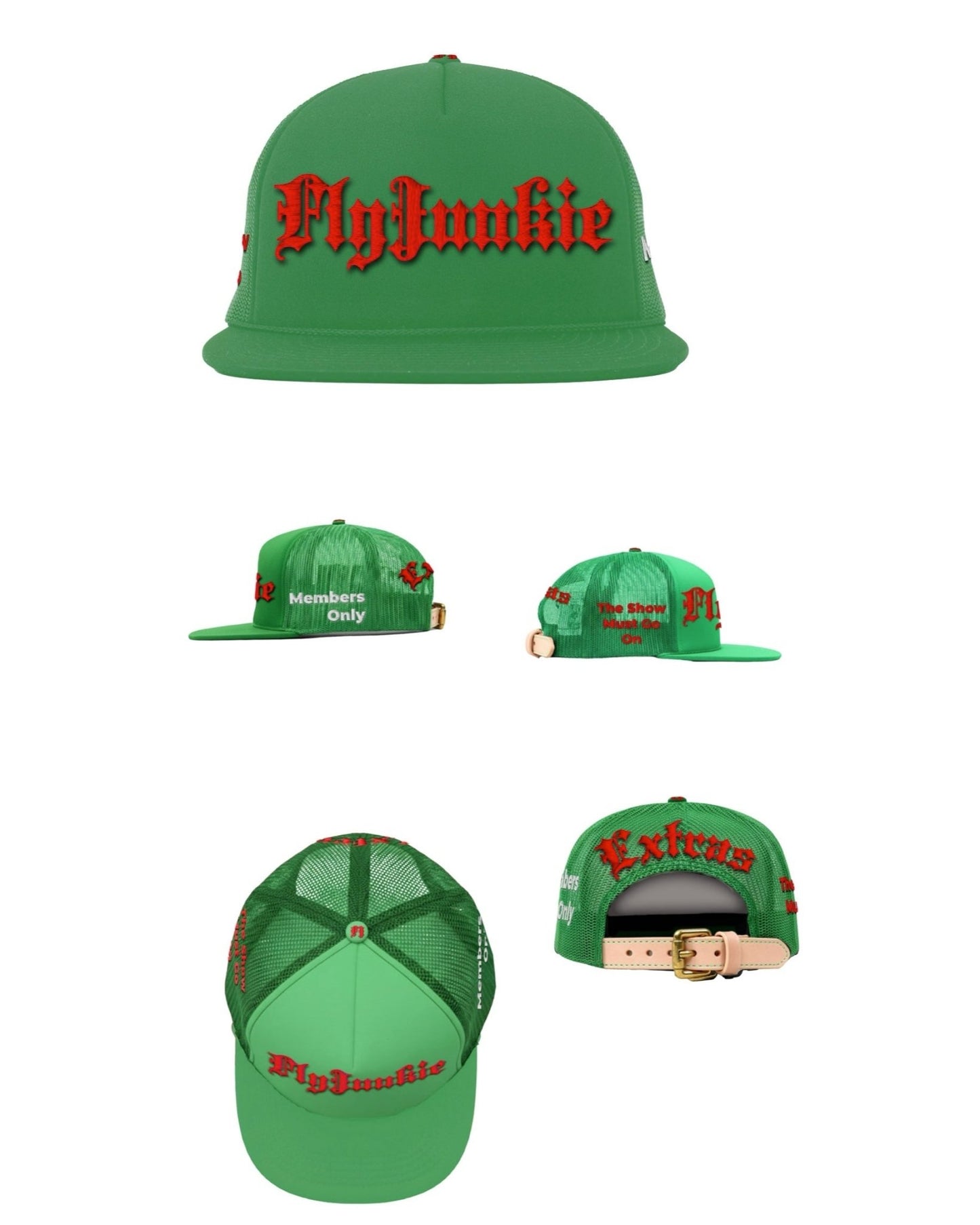 Green & Red “ Extras ” Fitted Cap