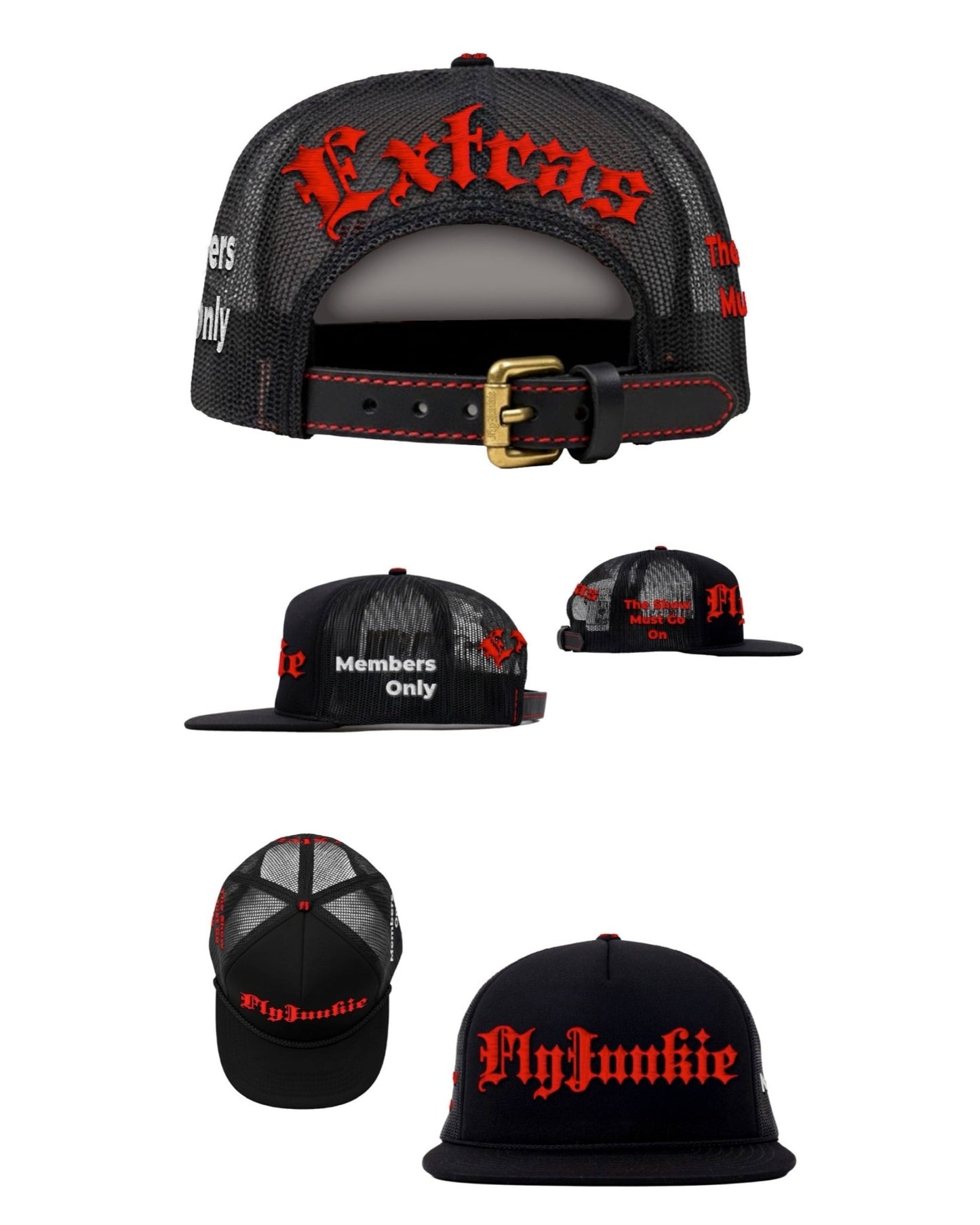 Red & Black “ Extras ” Fitted