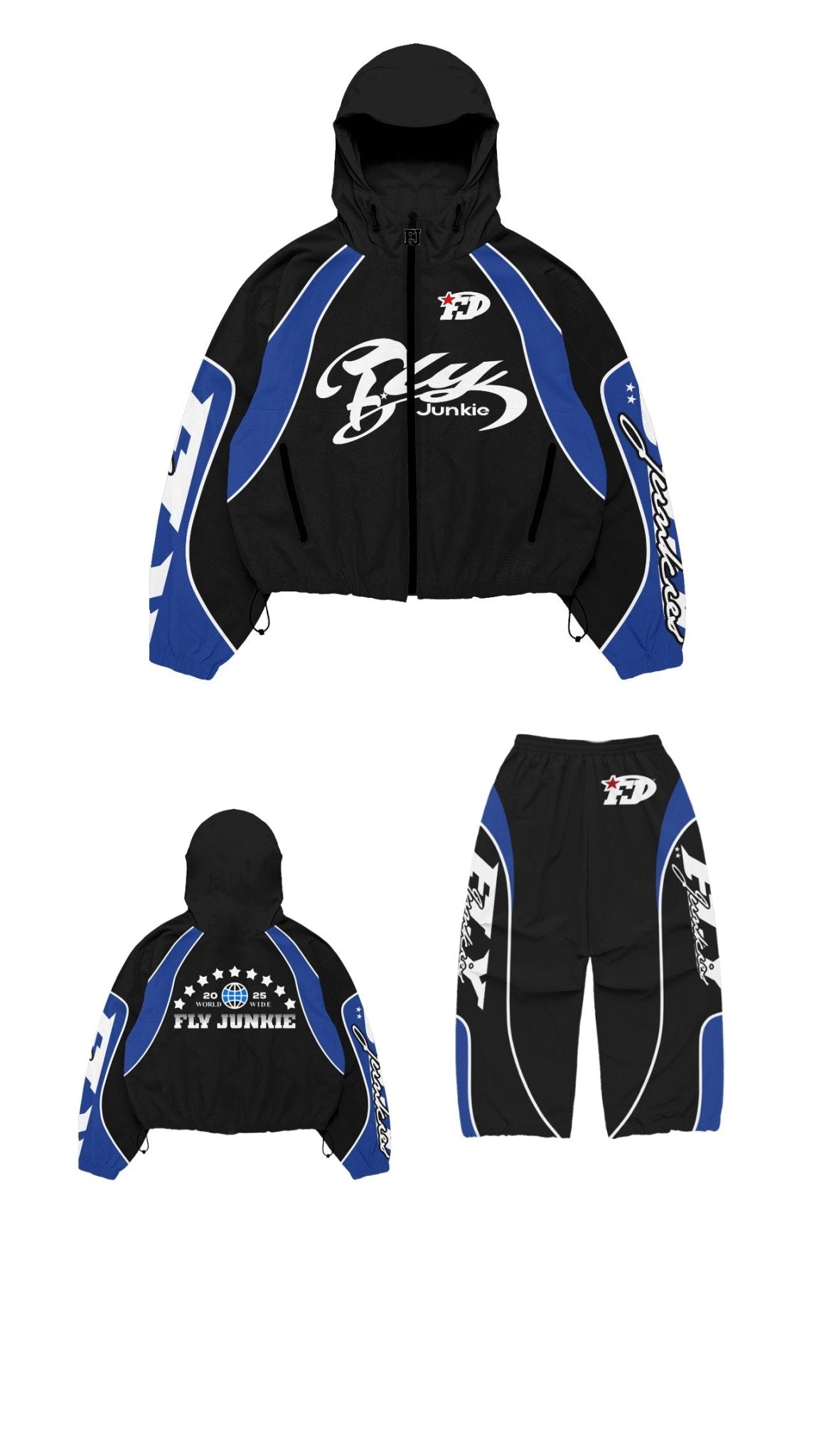 Blue Windbreaker Set