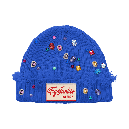 Blue-Wool-Rhinestone-Beanie