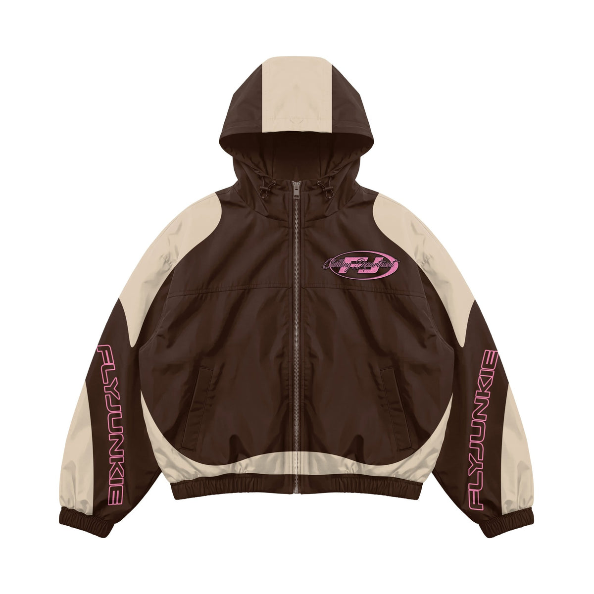 Brown & Pink Windbreaker Set