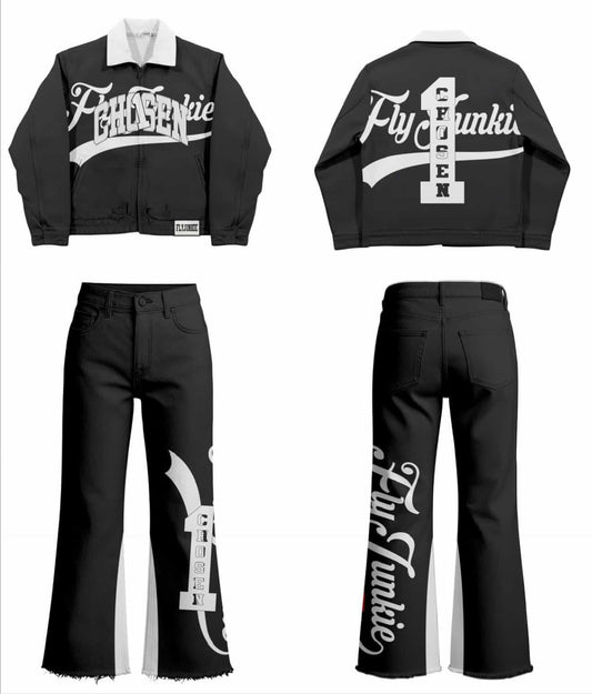 Denim Jacket W Matching Pants