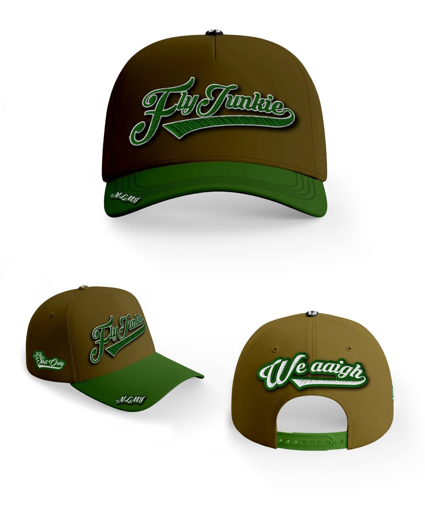 Green 3D NLMI Trucker