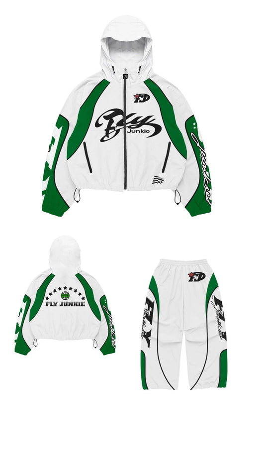 Green Windbreaker Set