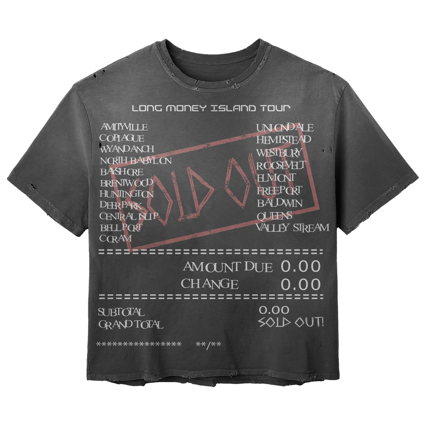 Long Money Island Tour Tee