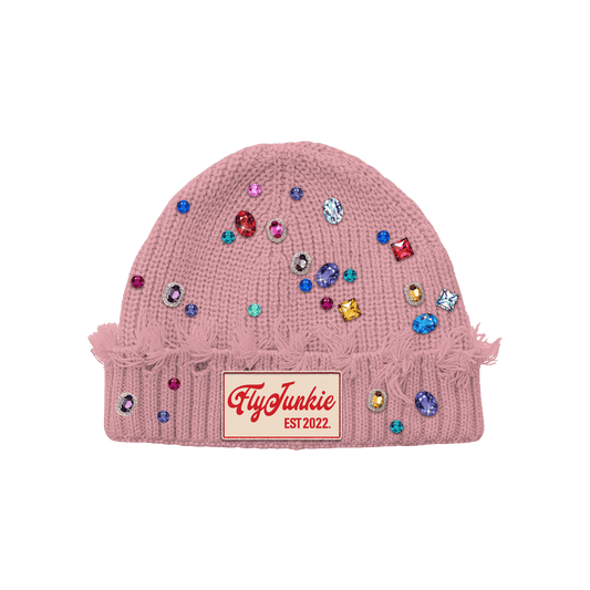 Pink-Wool-Rhinestone-Beanie