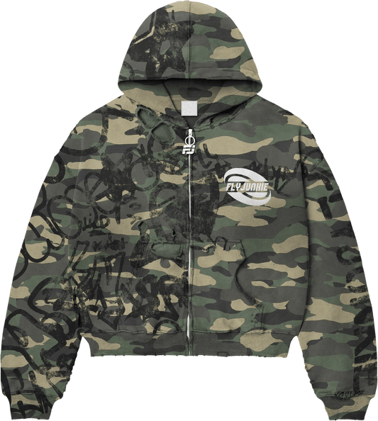 Silicone Patch Camo Hoodie
