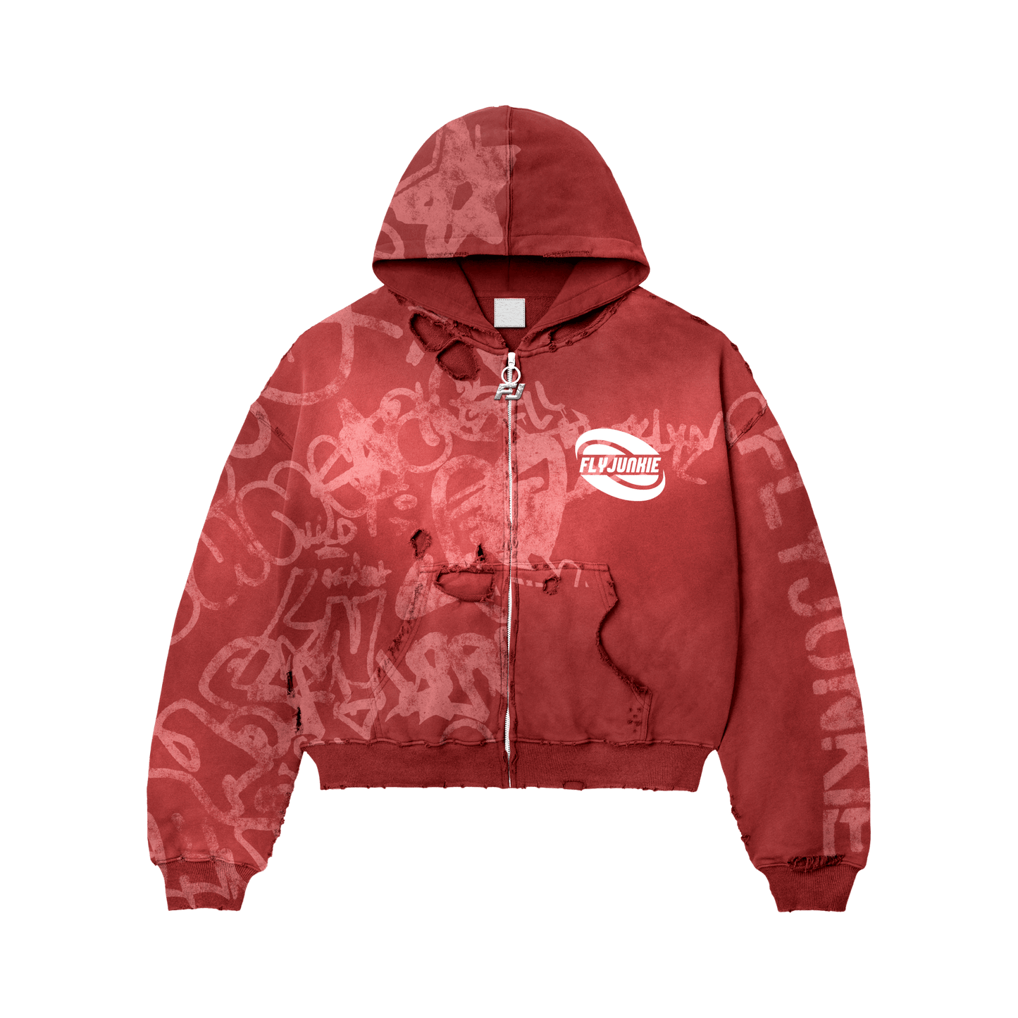 Silicone Patch Red Sweatsuit