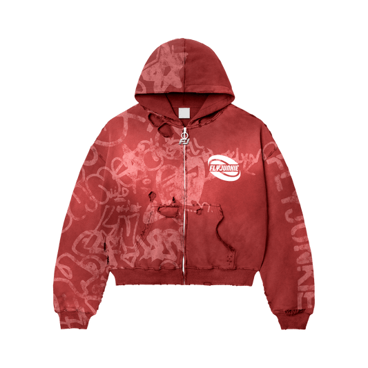 Silicone Patch Red Sweatsuit